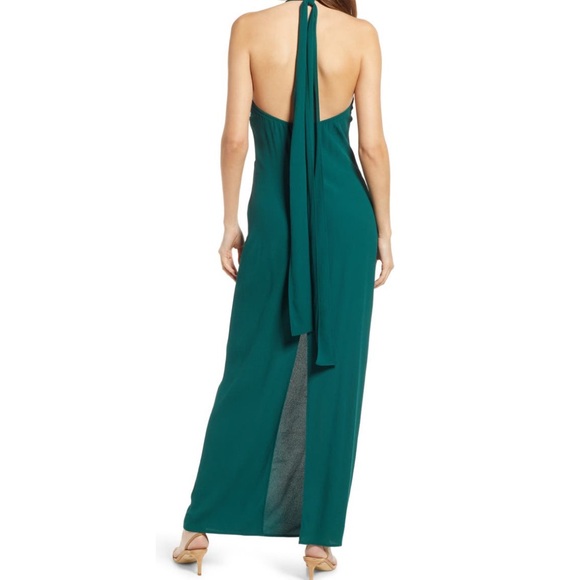 Reformation Filippa Green Halter Dress - Picture 2 of 15